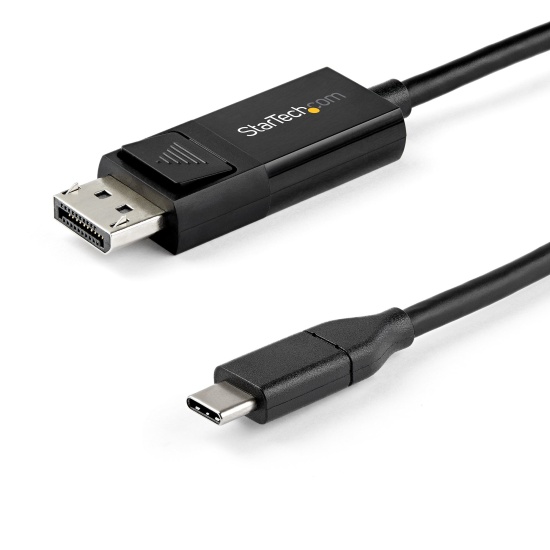 StarTech.com 3ft (1m) USB C to DisplayPort 1.4 Cable 8K 60Hz/4K - Bidirectional DP to USB-C or USB-C to DP Reversible Video Adapter Cable -HBR3/HDR/DSC - USB Type-C/TB3 Monitor Cable Image