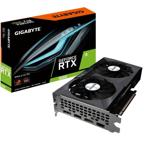 Gigabyte GeForce RTX 3050 EAGLE OC 8G NVIDIA 8 GB GDDR6 Image