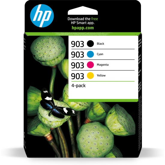 HP 903 4-pack Black/Cyan/Magenta/Yellow Original Ink Cartridges Image