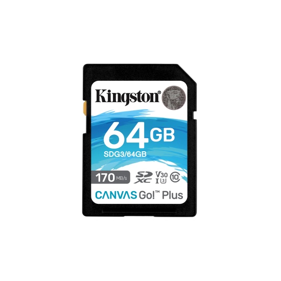 Kingston Technology Canvas Go! Plus 64 GB SD UHS-I Class 10 Image