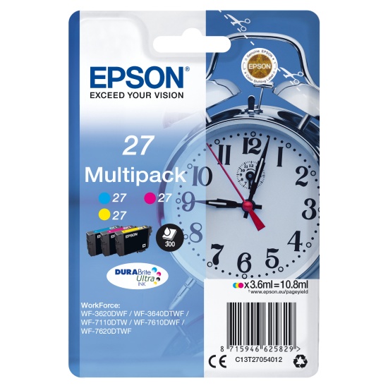 Epson Alarm clock Multipack 3-colour 27 DURABrite Ultra Ink Image