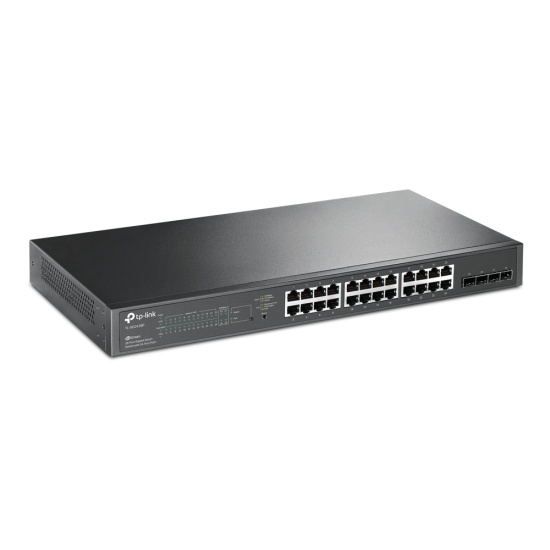 TP-Link JetStream 28-Port Gigabit Smart PoE Switch with 24-Port PoE+ Image