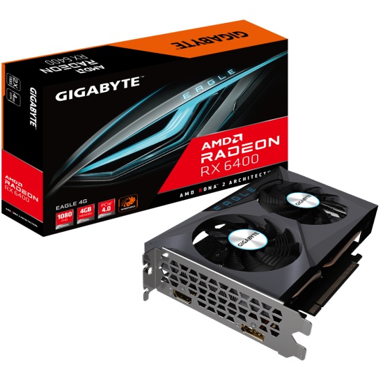 Gigabyte Radeon RX 6400 EAGLE 4G AMD 4 GB GDDR6 Image