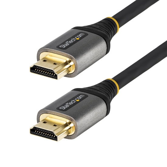 StarTech.com 20in (50cm) HDMI 2.1 Cable 8K - Certified Ultra High Speed HDMI Cable 48Gbps - 8K 60Hz/4K 120Hz HDR10+ eARC - Ultra HD 8K HDMI Cord - Monitor/TV/Display - Flexible TPE Jacket Image