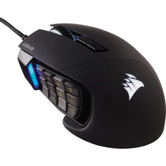 Corsair Scimitar RGB Elite mouse Right-hand USB Type-A Optical 18000 DPI Image