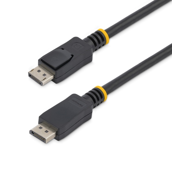 StarTech.com 5m (15ft) DisplayPort 1.2 Cable - 4K x 2K Ultra HD VESA Certified DisplayPort Cable - DP to DP Cable for Monitor - DP Video/Display Cord - Latching DP Connectors Image