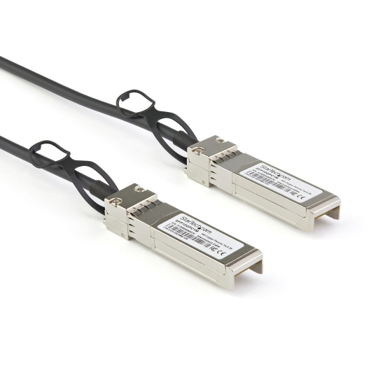 StarTech.com Dell EMC DAC-SFP-10G-2M Compatible 2m 10G SFP+ to SFP+ Direct Attach Cable Twinax - 10GbE SFP+ Copper DAC 10 Gbps Low Power Passive Mini GBIC/Transceiver Module DAC Image