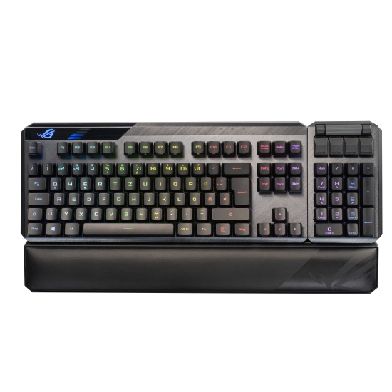 ASUS ROG Claymore II keyboard RF Wireless + USB QWERTZ German Black Image