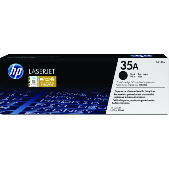 HP 35A Black Original LaserJet Toner Cartridge Image