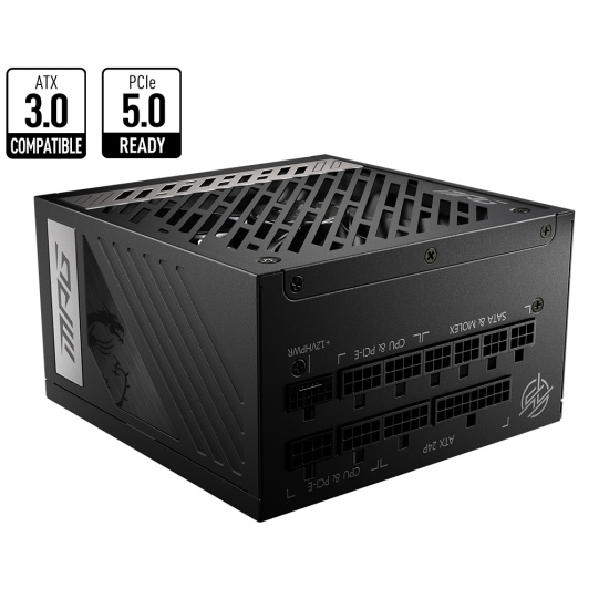 MSI MPG A850G PCIE5 power supply unit 850 W 24-pin ATX ATX Black Image