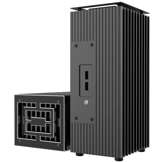 Akasa A-NUC52-M1B computer case Cube Black 25 W Image