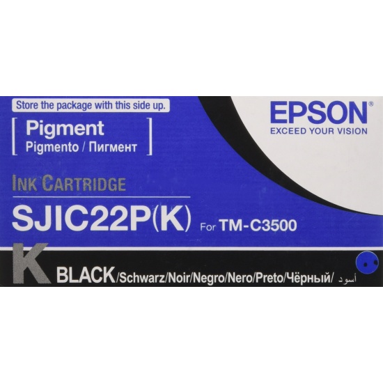 Epson SJIC22P(K): Ink cartridge for ColorWorks C3500 (Black) Image