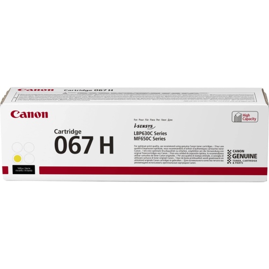 Canon 067H toner cartridge 1 pc(s) Original Yellow Image