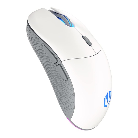 ENDORFY GEM Plus Wireless Onyx White mouse Ambidextrous RF Wireless + USB Type-C Optical 26000 DPI Image