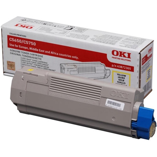 OKI 43872305 toner cartridge 1 pc(s) Original Yellow Image