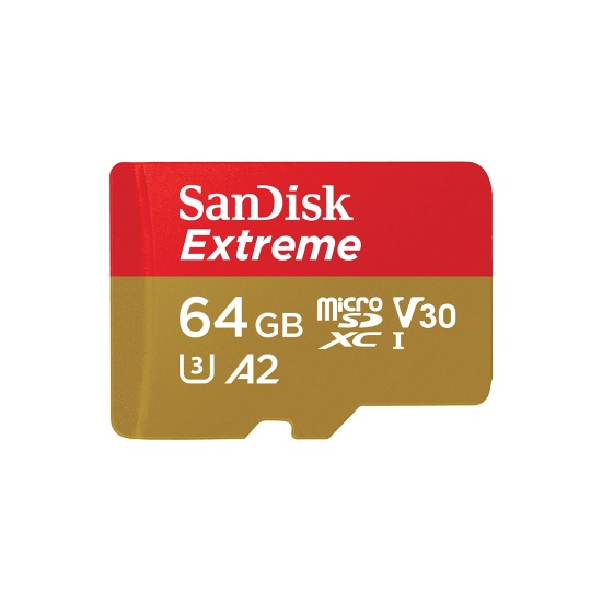 SanDisk Extreme 64 GB MicroSDXC UHS-I Class 10 Image