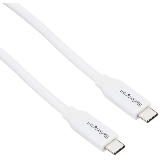 StarTech.com USB-C to USB-C Cable w/ 5A PD - M/M - White - 4 m (13 ft.) - USB 2.0 - USB-IF Certified Image