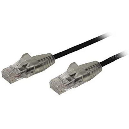 StarTech.com 0.5 m CAT6 Cable - Slim - Snagless RJ45 Connectors - Black Image