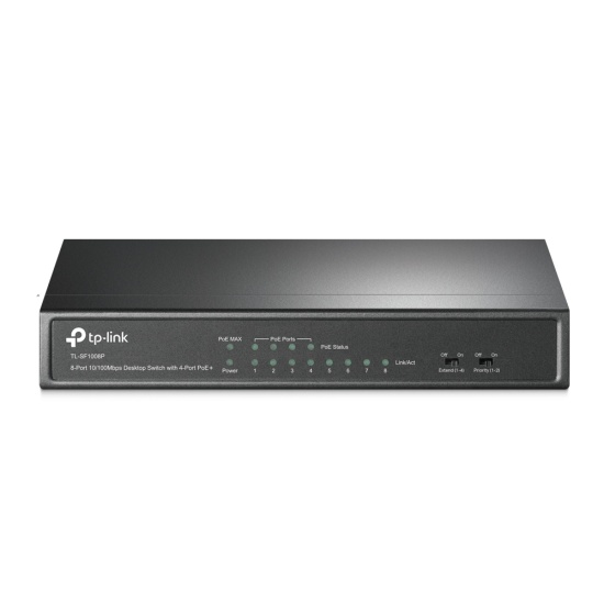 TP-Link 8-Port 10/100Mbps Desktop PoE Switch with 4-Port Image