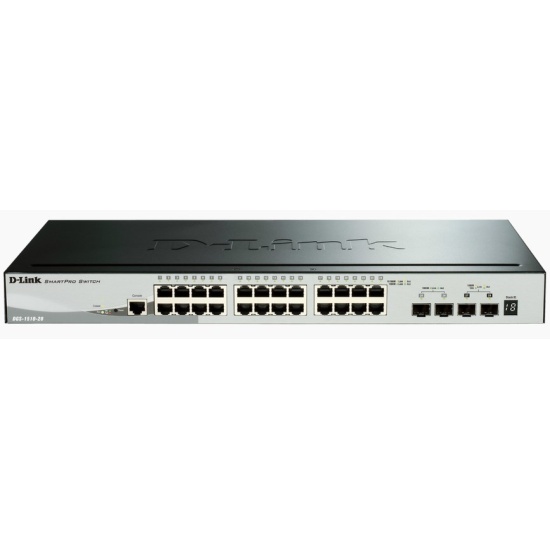 D-Link DGS-1510 Managed L3 Gigabit Ethernet (10/100/1000) Black Image