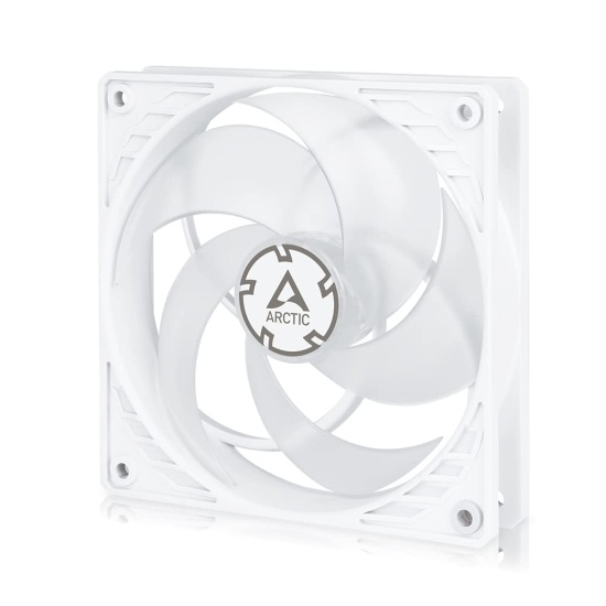 ARCTIC P12 PWM PST (White/Transparent) Pressure-optimised 120 mm Fan with PWM PST Image