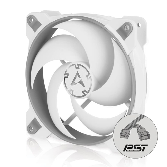 ARCTIC BioniX P120 (Gray/White) – Pressure-optimised 120 mm Gaming Fan with PWM PST Image