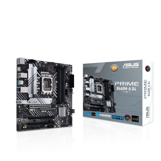 ASUS PRIME B660M-A D4-CSM Intel B660 LGA 1700 micro ATX Image