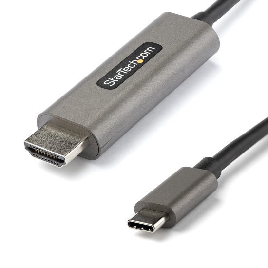 StarTech.com 3ft (1m) USB C to HDMI Cable 4K 60Hz w/ HDR10 - Ultra HD USB Type-C to 4K HDMI 2.0b Video Adapter Cable - USB-C to HDMI HDR Monitor/Display Converter - DP 1.4 Alt Mode HBR3 Image