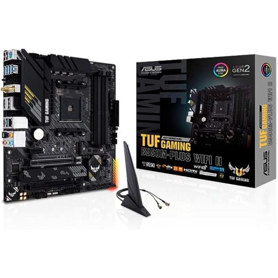 ASUS TUF GAMING B550M-PLUS WIFI II AMD B550 Socket AM4 micro ATX Image