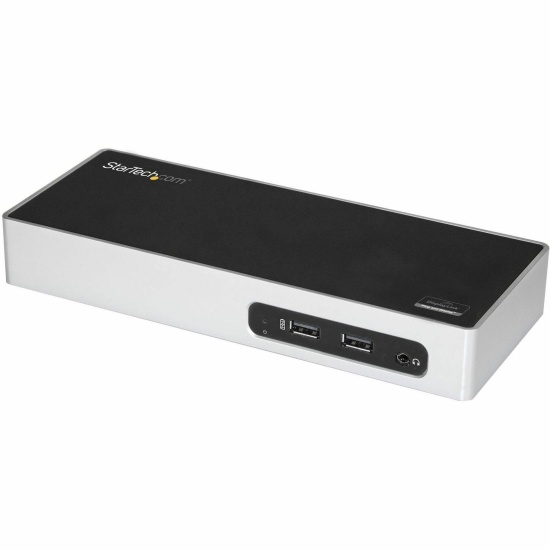 StarTech.com USB 3.0 Docking Station - Dual Monitor Laptop Docking Station with HDMI & DVI/VGA Video - 6-port USB 3.1 Gen 1 5Gbps Hub, GbE, Audio - Universal Type-A Dock - Windows & Mac Image