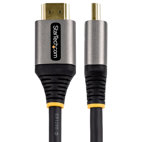 StarTech.com 6ft (2m) HDMI 2.1 Cable 8K - Certified Ultra High Speed HDMI Cable 48Gbps - 8K 60Hz/4K 120Hz HDR10+ eARC - Ultra HD 8K HDMI Cable - Monitor/TV/Display - Flexible TPE Jacket Image