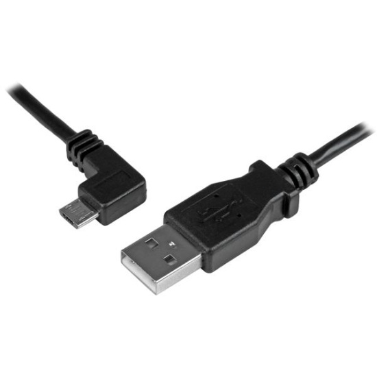 StarTech.com Micro-USB Charge-and-Sync Cable M/M - Left-Angle Micro-USB - 24 AWG - 0.5 m Image