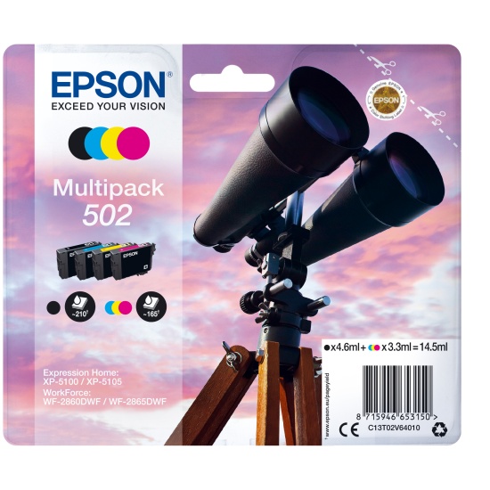 Epson Multipack 4-colours 502 Ink Image