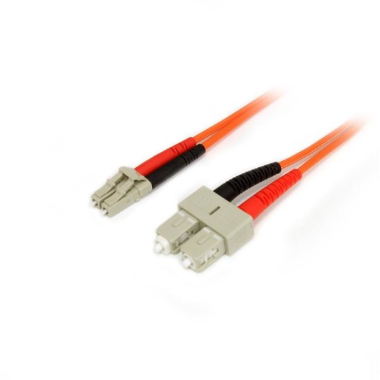 StarTech.com Fiber Optic Cable - Multimode Duplex 50/125 - LSZH - LC/SC - 1 m Image