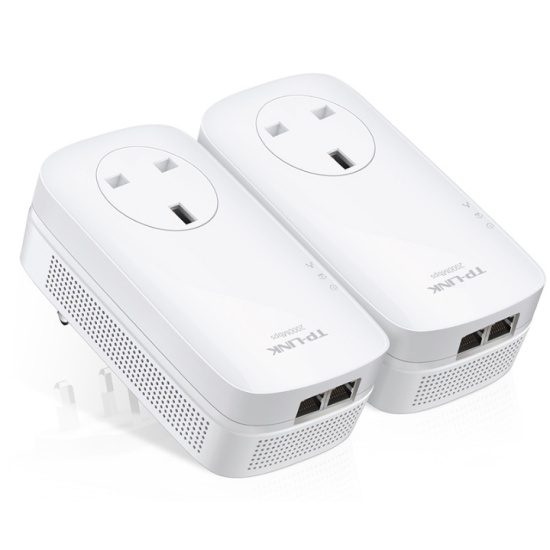 TP-Link AV2000 2-Port Gigabit Passthrough Powerline Starter Kit Image