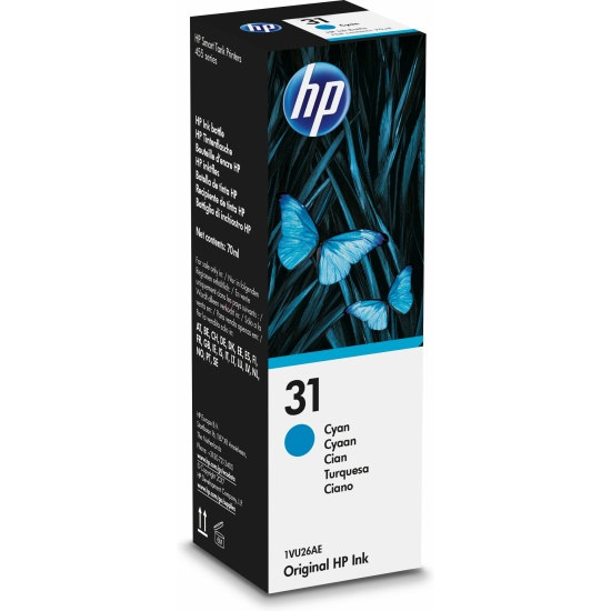 HP 31 70-ml Cyan Original Ink Bottle Image