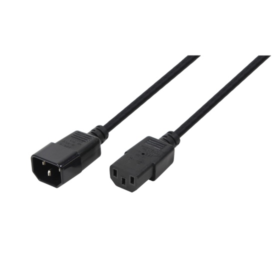 LogiLink CP091 power cable Black 1.8 m C14 coupler C13 coupler Image
