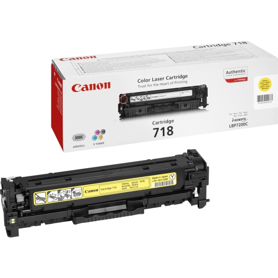 Canon CRG-718 Y toner cartridge 1 pc(s) Original Yellow Image