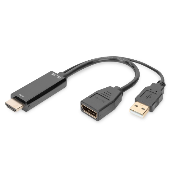 Digitus 4K HDMI Adapter - HDMI to DisplayPort Image
