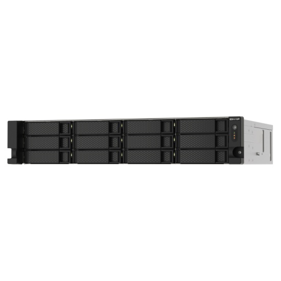 QNAP TS-1273AU-RP-8G NAS/storage server Rack (2U) Ethernet LAN Aluminium, Black V1500B Image