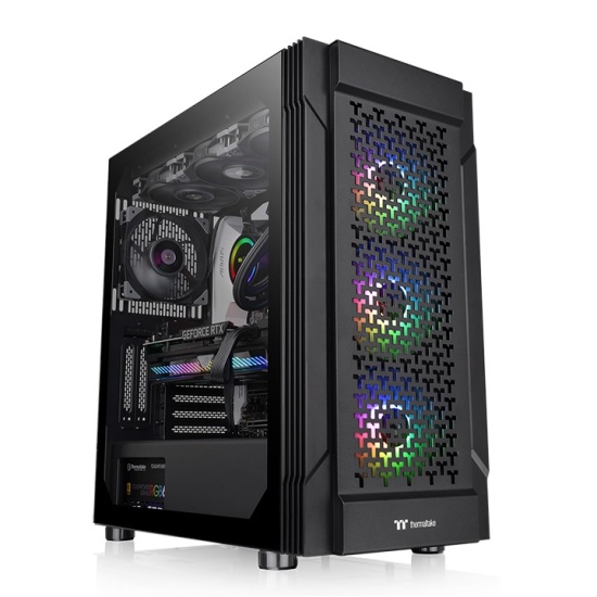 Thermaltake Versa T27 TG ARGB Midi Tower Black Image