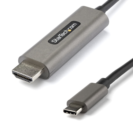 StarTech.com 9.8ft (3m) USB C to HDMI Cable 4K 60Hz w/HDR10 - Ultra HD USB Type-C to 4K HDMI 2.0b Video Adapter Cable - USB-C to HDMI HDR Monitor/Display Converter - DP 1.4 Alt Mode HBR3 Image