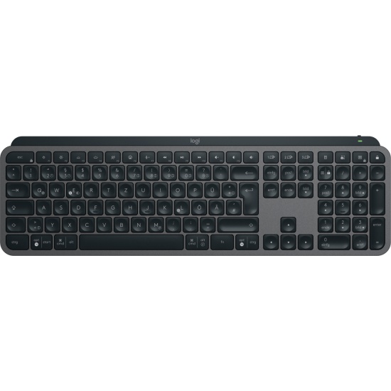 Logitech MX Keys S keyboard RF Wireless + Bluetooth QWERTZ German Graphite Image