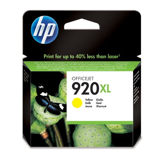 HP 920XL High Yield Yellow Original Ink Cartridge Image