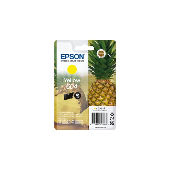 Epson 604 ink cartridge 1 pc(s) Original Standard Yield Yellow Image