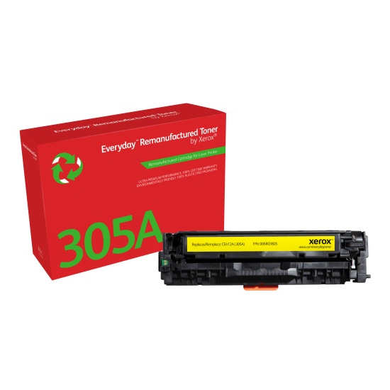 Everyday (TM) Yellow Toner by Xerox compatible with HP 305A (CE412A) Image