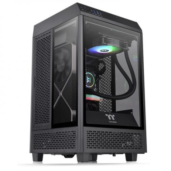 Thermaltake The Tower 100 Mini Tower Black Image