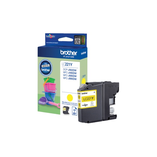 Brother LC-221Y ink cartridge 1 pc(s) Original Yellow Image