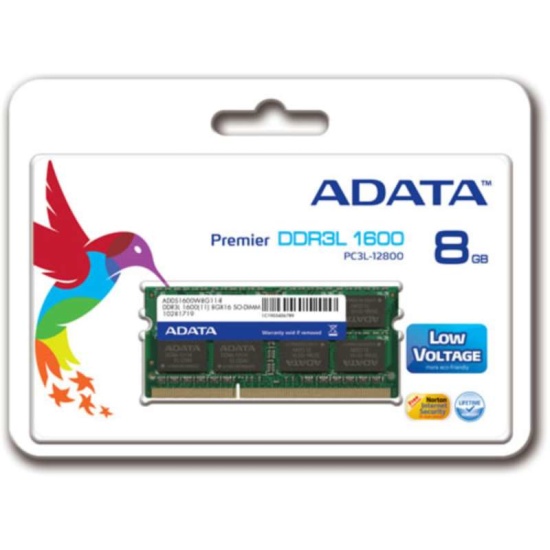 ADATA ADDS1600W8G11-S memory module 8 GB 1 x 8 GB DDR3L 1600 MHz Image