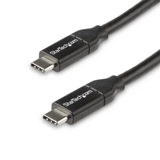 StarTech.com USB-C to USB-C Cable w/ 5A PD - M/M - 0.5 m - USB 2.0 - USB-IF Certified Image